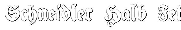 Schneidler Halb Fette font preview